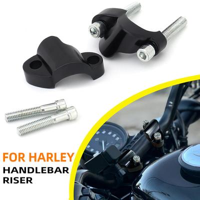 Motorrad Lenkererhöhung Lenkerklemme Erhöhung Verlängerung Adapter Für Harley Sportster 1200 Forty Eight 48 XL1200X 2010-2026