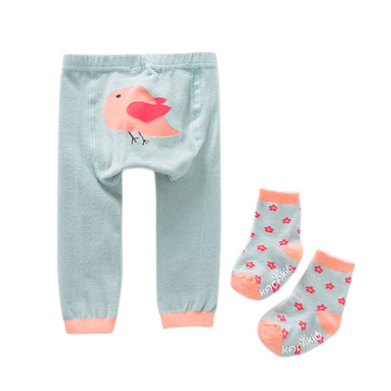 Unisex Baby Leggings Warmer Cotton PP Pants Trousers + Socks
