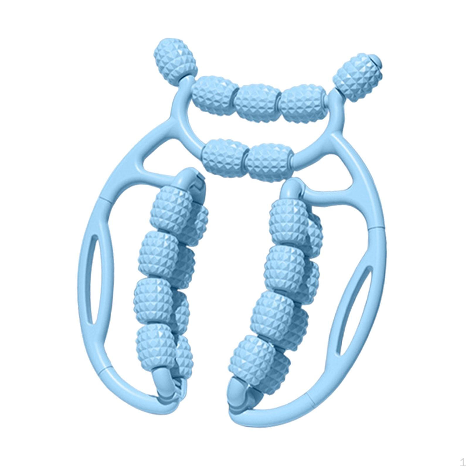 

20 Wheel Fascia Relax Roller Massage Deep Tissue Tool for Bodybuilding Equipment синий