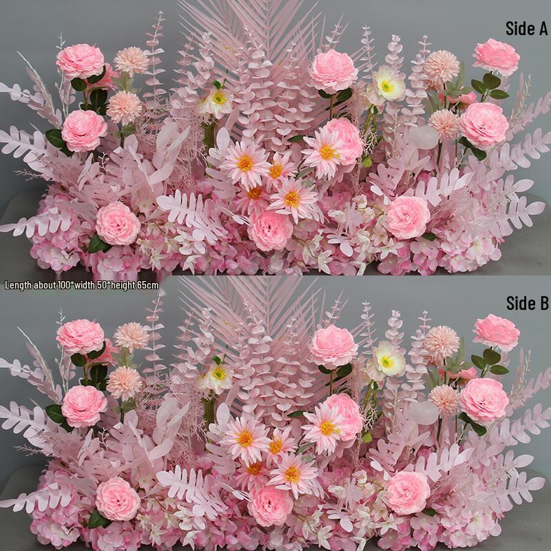Wedding Aisle Blue Artificial Flower Row Decoration