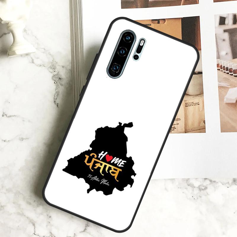 Punjab Map Outline For Huawei Nova Y70 Y72 Y73 Y60 Y90 Y61 Y91 7i 8i 11i 12i 12s 9 10 SE P20 P30 P40 Lite Case