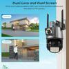 Nová 8MP 4K IP kamera Dual Lens DualScreen 4MP Color Night Vision Auto Tracking PTZ Wifi kamera Vodotěsná CCTV bezpečnostní kamera ICSEE
