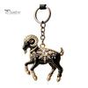 Animal Lover Keychain Acrylic Black Sheep Keyhcain, Goat Shaped Car Key Ring Pendant, Backpack Handbag Charm Hanging Decoration