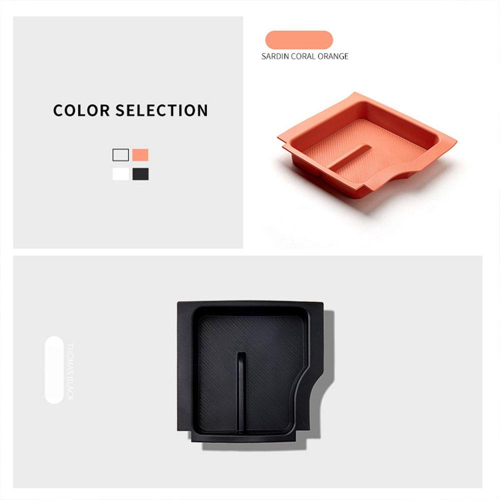 For BYD Sealion 07 EV Rear Seat Armrests TPU Silicone Storage Boxes Storage Mats Interior Decoration Products Car Accessories