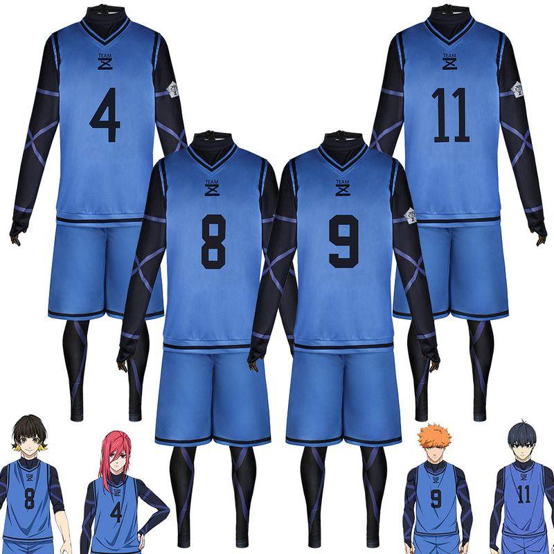 Blue Prison Jersey No. 11 Jiseiichi Cosplay Costume - Bachira Meguru, Chigiri Hyoma, Kunigami Rensuke, Jiseiichi Cosplay Costume