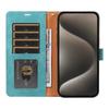 For iPhone 13 Pro Case RFID Blocking Wallet Stand Leather Flip Phone Cover with Slim Strap