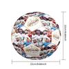 Ronaldo's Football Legends Unite Soccer Ball Size 5 Football Machine-Stitched Indoor/Outdoor Training and Matches Soccer Accessory
