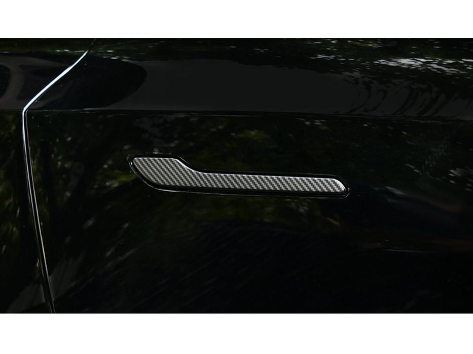 Tesla Model 3/Y Carbon Fiber Door Handle Sticker - Decorative Accessory