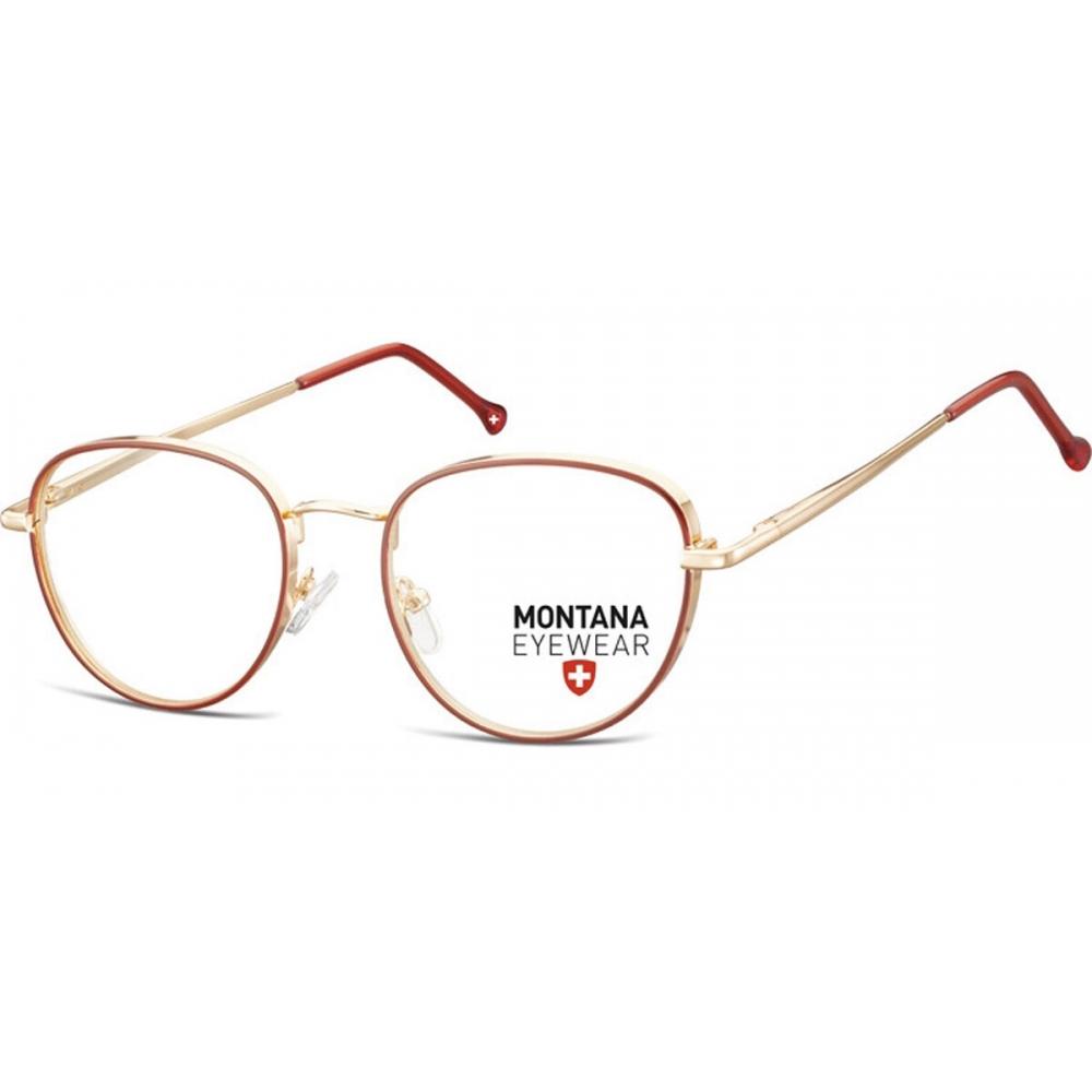 

Montana Eyewear Mm589 Mm589 Unisex Eyeglasses Gold Red/52