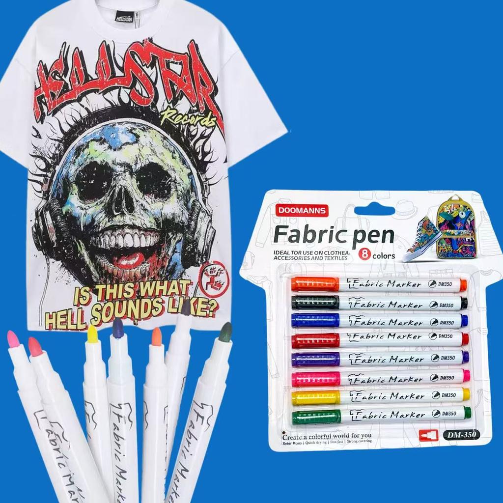 8/12 szt. Pisak do tkanin, Idealny do użycia na Tkaninie, Akcesoriach i Tekstyliach, DIY T-shirt, Plecak, Buty