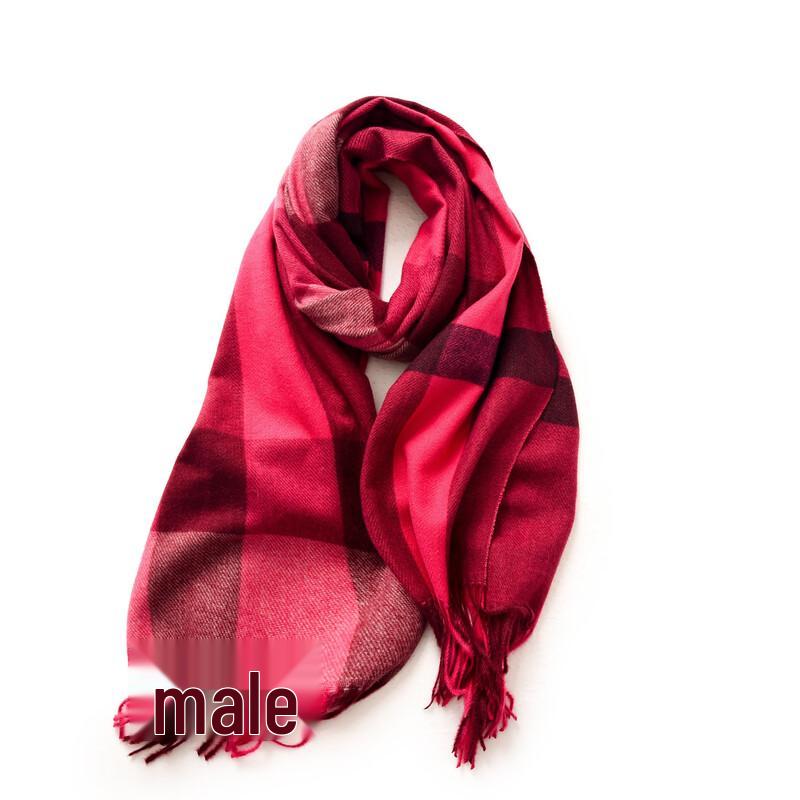 

Winter Plaid Tassel Scarf Shawl