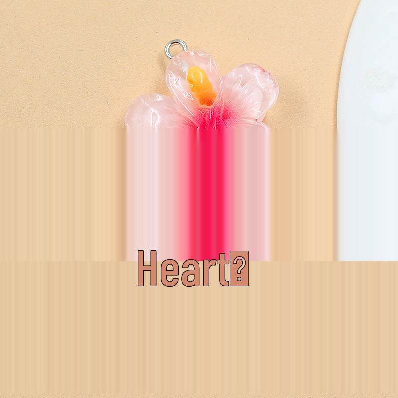 DIY Resin Plant Charm: Transparent Lotus & Cherry Blossom Five-Petal Flower Pendants