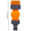 4PCS Universal Hose Connector 360-degree Free Rotation Control Valve with 2 Size Adapters Plastic Quick Distributor Adjust Water