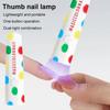 Thumb Light Nail Straight Light Handheld Small Portable Rechargeable Quick Drying Mini Phototherapy Lamp For Home Use
