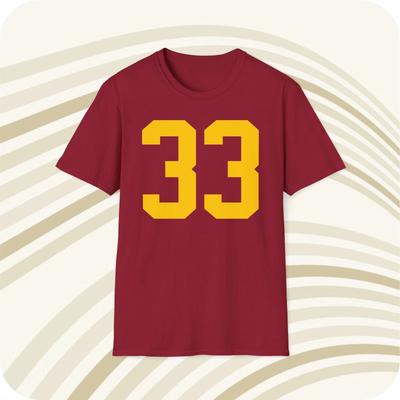 Marcus Allen USC Trojans #33 NCAA Jersey T-shirt - Voor- en Achterkant Print