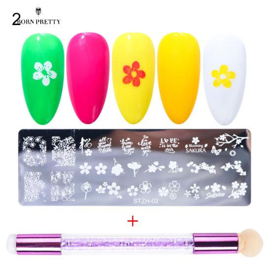 Good Quality Nail Nails Ornaments Print Template Exquisite Pattern Lightweight Detachable