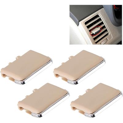 4Pcs Front Center AC Vent Air Conditioning Vent Outlet Tab Clips, Air Vent Clip Tab A/C Fresh Air Grille Clips, Front Left &Right AC Vent Air Vent