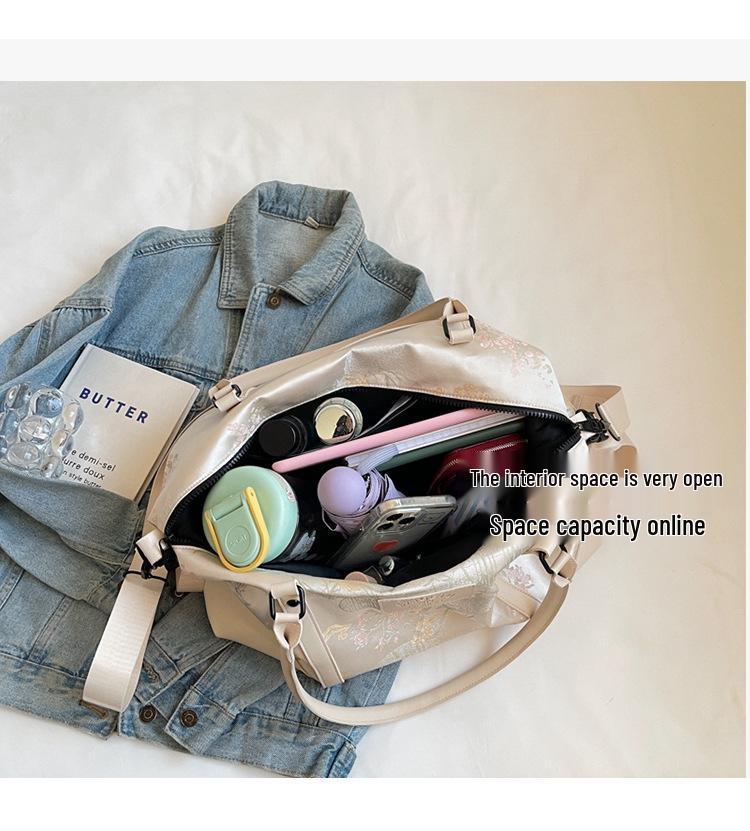 תיק נסיעות גדול בסגנון סיני: הפרדה רטוב/יבש, תיק צד קל משקל ותיק כושר