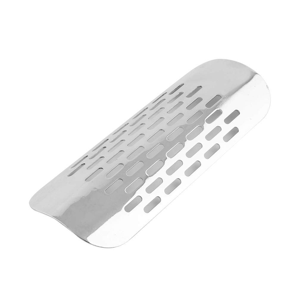 Exhaust Muffler Guard Motorcycle Exhaust Pipe Exhaust Heat Shield Cover Motorcycle (Straight Grain) (Silver)