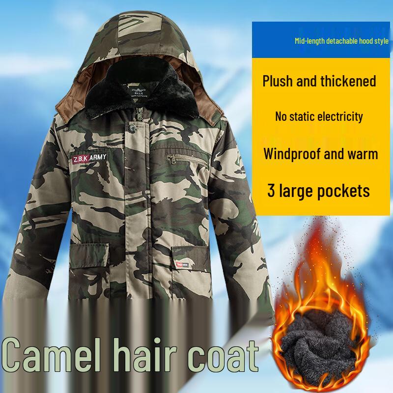 Men s Winter Work Jacket with Fixed Fleece Lining XL-5XL