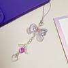 Wings Heart Fringe Phone Lanyard Love Pendant Bowknot Phone Chain  Key  Accessories