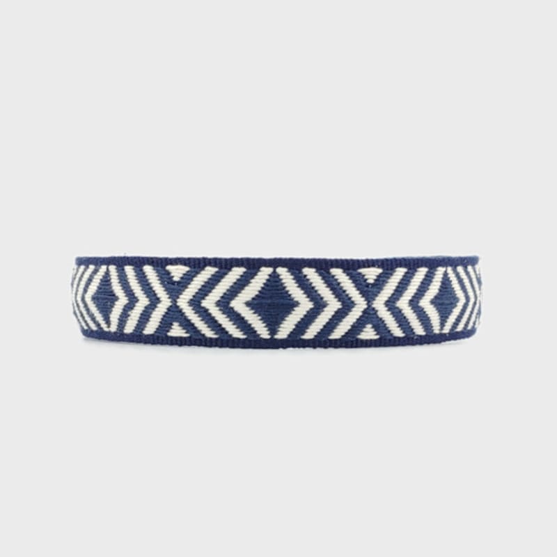 LALA Ethnic Hairband M-Navy#