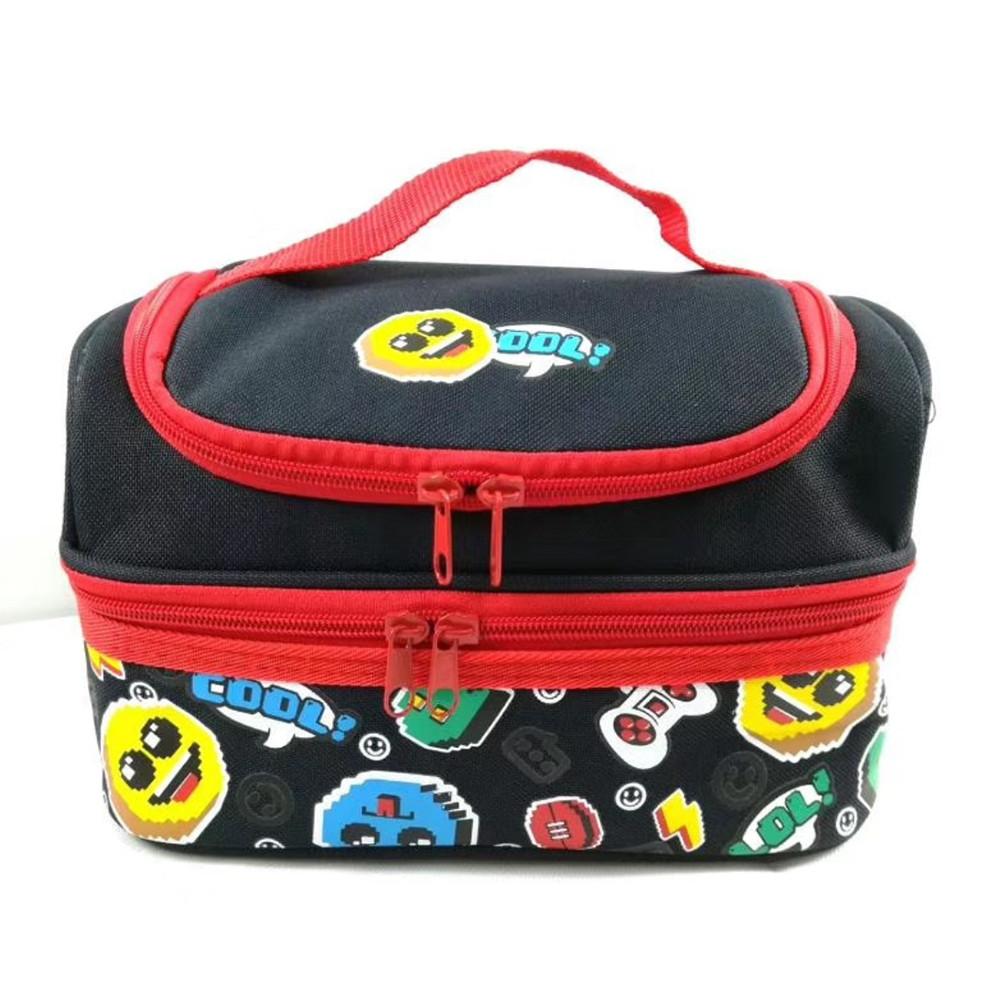 Dvouvrstvý přenosný roztomilý kreslený izolovaný termochladič Bento krabička na oběd Taška pro děti Taška na piknik Taška Taška na oběd Tašky na oběd