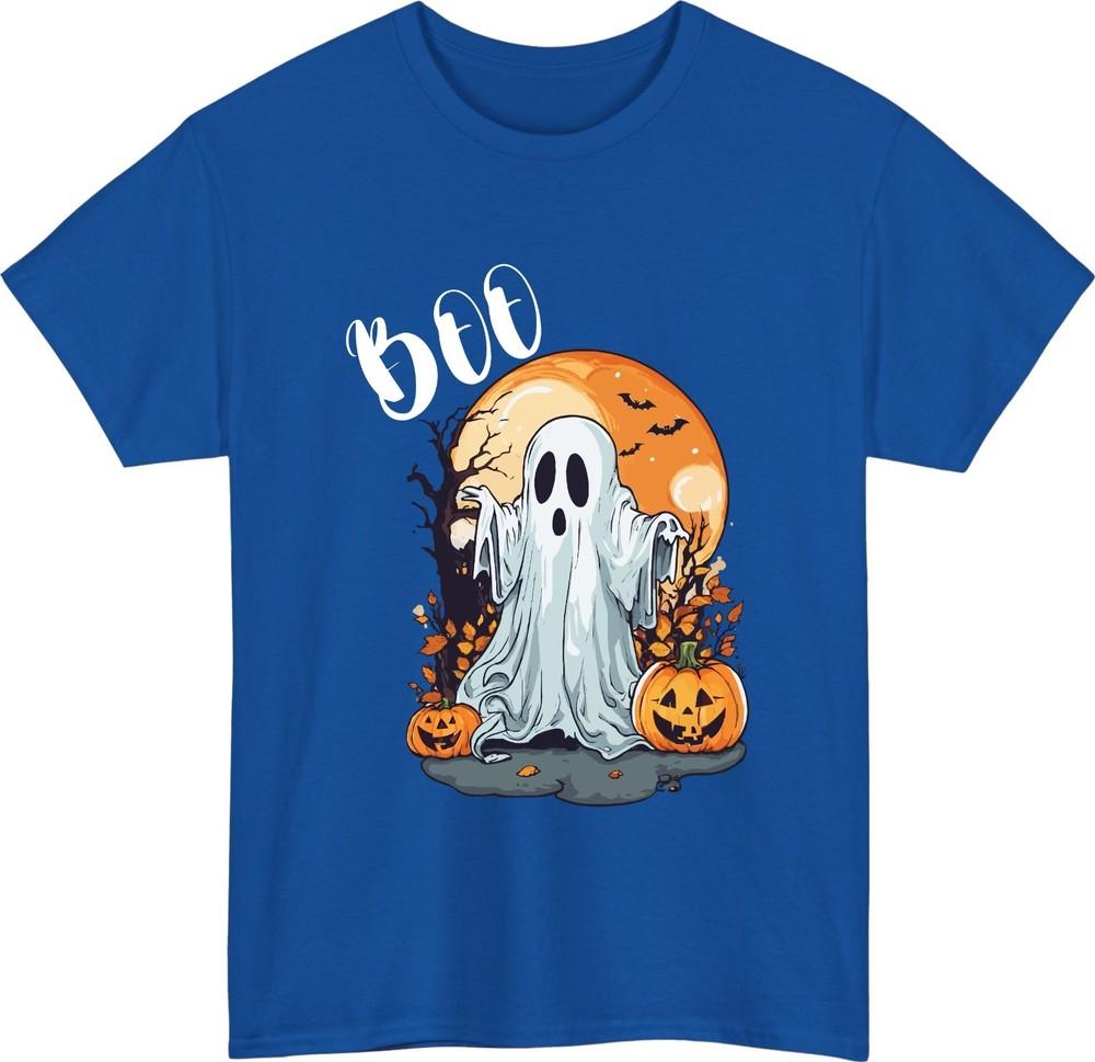 Vintage halloween boo unisex tshirt retro ghost spooky pumpkin meme tee gift
