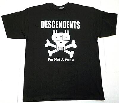 DESCENDENTS T-Shirt Ich bin kein Punker Herren 100% Baumwolle Punk Rock T-Shirt Schwarz Neu Unisex T-Shirt