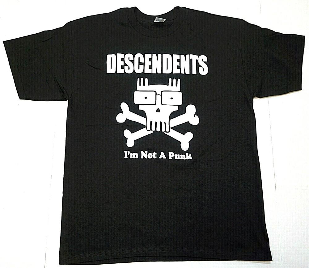 DESCENDENTS T-shirt I m Not A Punk Men s 100% Cotton Punk Rock Tee Black New Unisex T-Shirt S