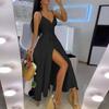 Fashion Dresses Women's Deep V-neck Sleeveless Maxi Casual Strap Bohemian Dresses Beach Wear