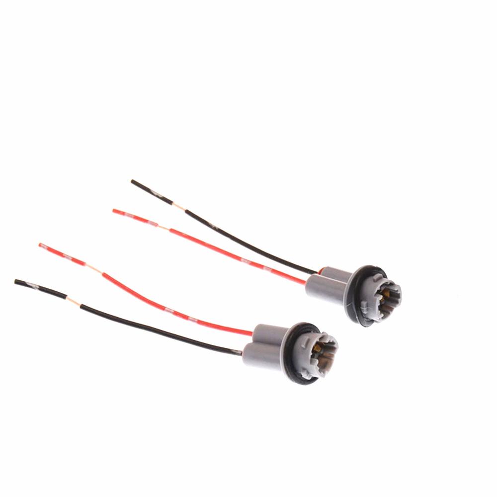 2pcs Car Lamp Holder Led Bulb Base Adapter For Vehicle Instrument Turn Signal Light Socket T10 T13 T15