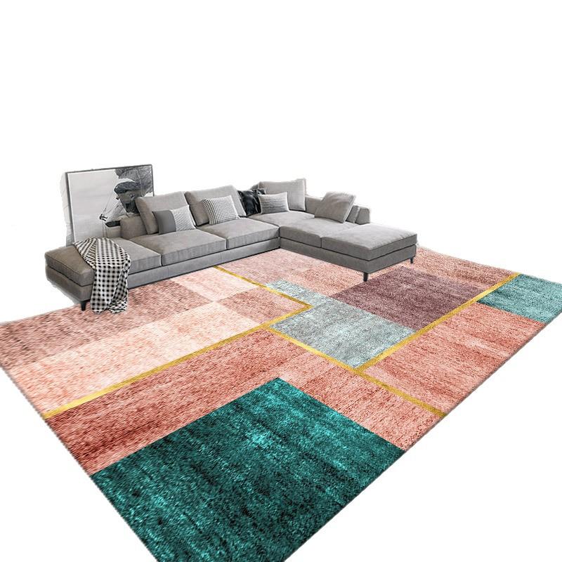 Carpet Living Room Bedroom, Bedside Carpet Autumn and Winter Simple Room Floor Mat Easy To Maintain