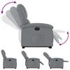 Vidaxl Lift-Up Massage Chair, Electric, Reclining, Light Gray