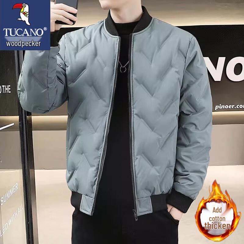 TUCANO Men's Baseball Collar Cotton Jacket