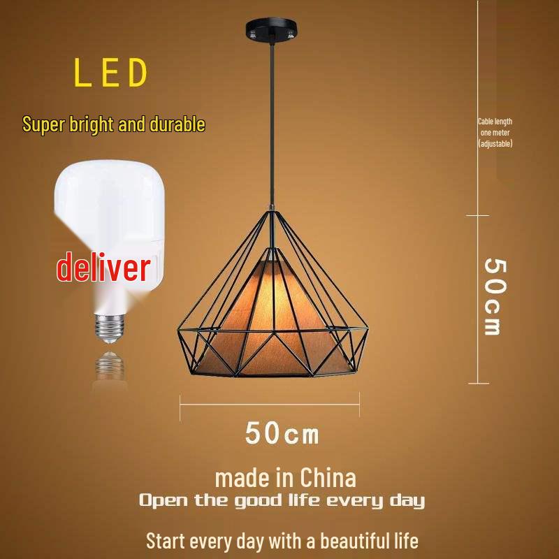 Influencer Friseursalon Retro-Kronleuchter mit Diamant-Dekoration für Friseursalon oder Milchteeladen