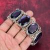 Iolite Bracelet Gemstone Jewelry, 925 Solid Sterling Silver Adjustable Chain Bracelet , Gift For Women Handmade Bracelet
