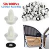 50/100Pcs Auto Tür Panel Clip W/Dichtung Ring Auto Retainer Fastener Stoßstange Clip