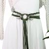 Medieval Long Rope Ring Knotted Belt For Women, Norse Witch Waist Knotted Rope Belt, Viking Renaissance Costume Accessories