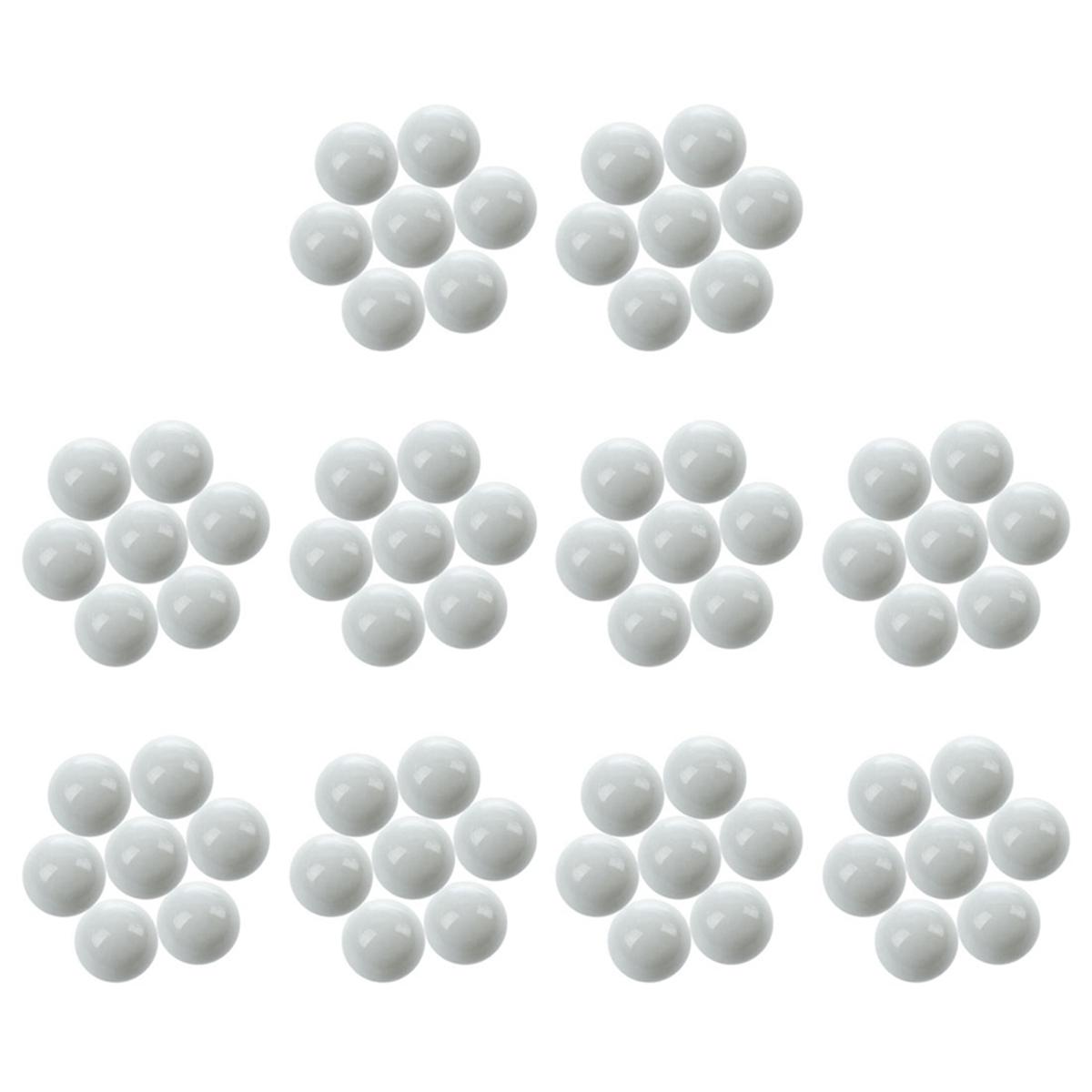 

BAAU 100 Pcs Marbles 16mm Glass Marbles Knicker Glass Balls Decoration Color Nuggets Toy White NONE