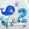 Lantern Fish Shark Whale Benny Crab Year Old Aluminum Film Balloon Digital Balloon Bundle