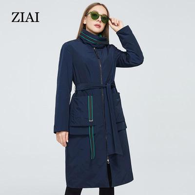 Bunda Tenká Slim Dlhý Bavlnený Dámsky jarný trenčkot Dámska Parka dámsky vetrovka módny vrchný odev ZM-8777