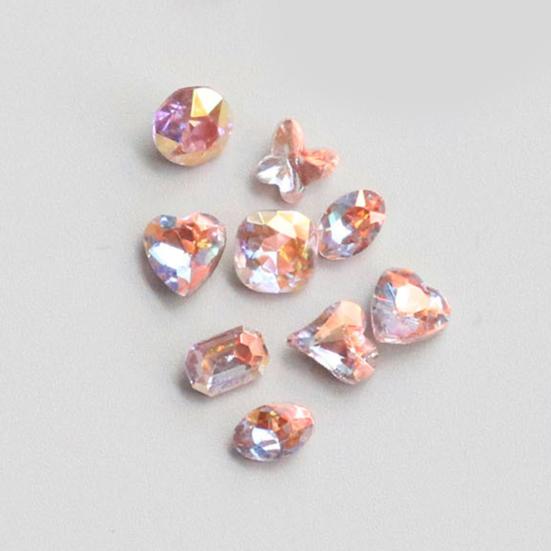 50Pcs Mixed Nail Art Faux Crystal Decorations Exquisite Appearance Personality Multifunctional Nail Art Diamonds Gift