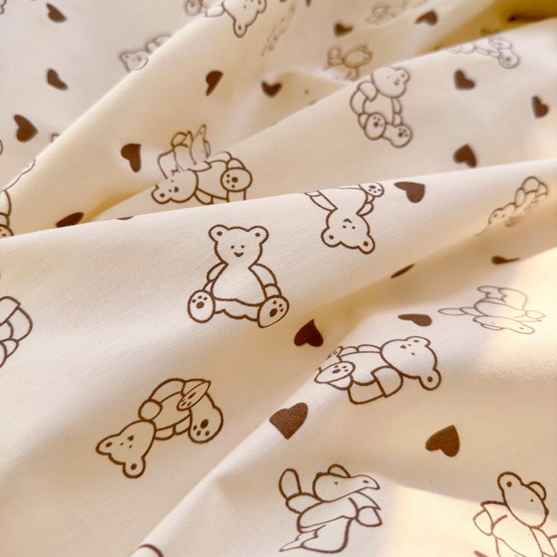 High Quality 100% Cotton Fabric Small Fresh Printed Duvet Cover 200x230 Bedding 1 Single/Double Bed Breathable and Skin Friendly