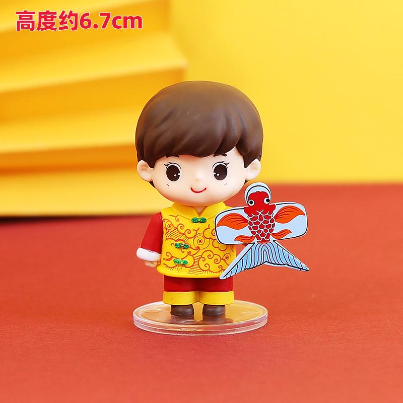 Chinese Lunar New Year Decoration 2026 3D Dragon Baby Ornaments Spring Festival Party Cake Topper Chinese Immortal Desktop Decor