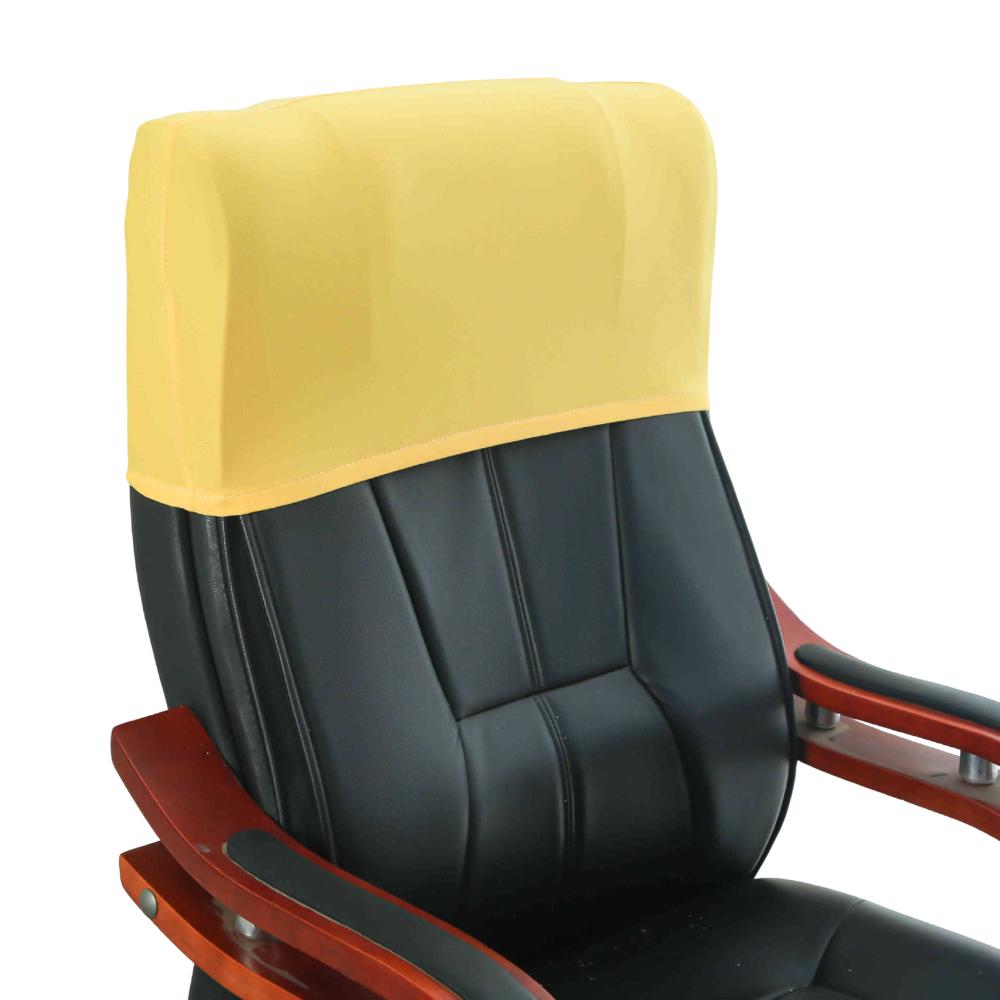 

Elastic Chair Back Protector Solid Color Chair Head Cover Office Chair Backrest Cover Boss Chair жёлтый