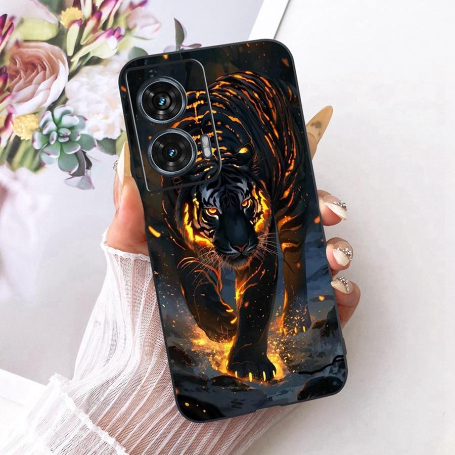 For Motorola Edge 50 Fusion Case XT2429-1 Soft TPU Flower Protective Phone Cases For Motorola G96 motog96 5G Fundas Cover Coque
