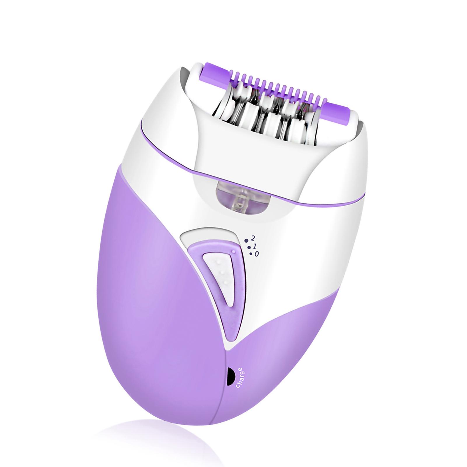 

Электрический эпилятор для удаления волос, перезаряжаемая съемная головка для женщин и мужчин, триммер для волос, фиолетовый фиолетовый