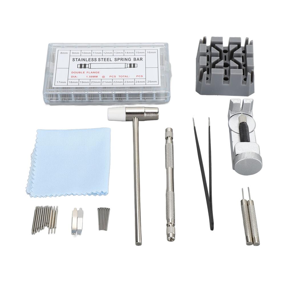 98 st Klockarmbandsstiftborttagare Reparationsverktyg Klockfjäderstiftsborttagare med 6 Extra