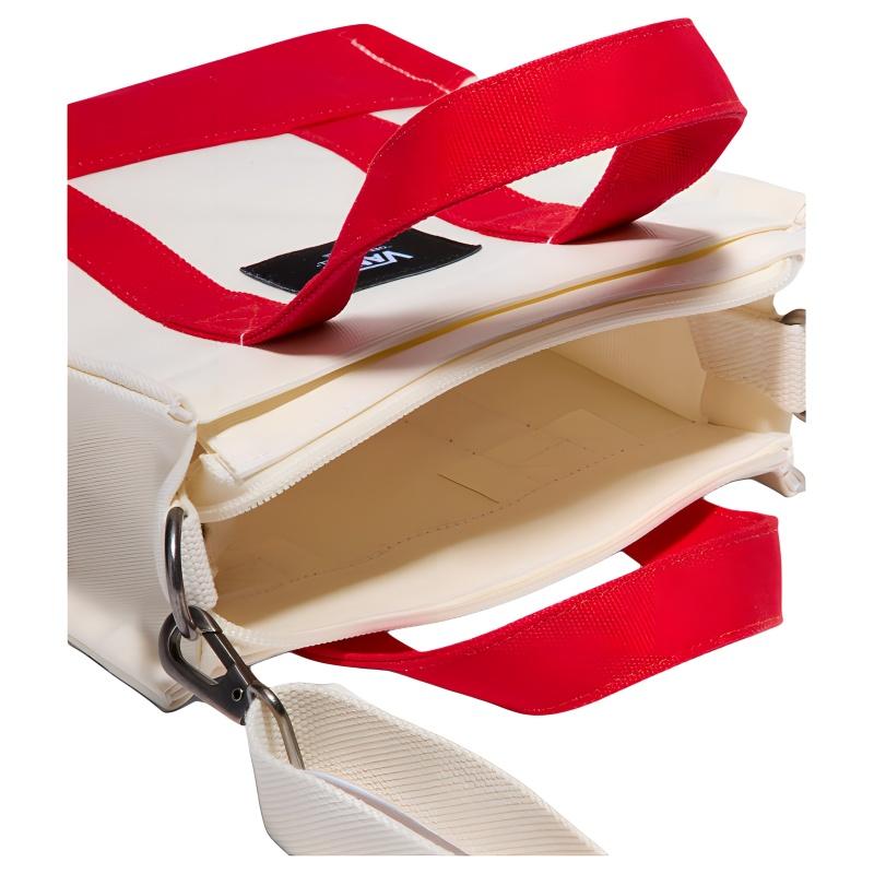 Vans Cotton Tote Bag, Shopping Bag, Shoulder Bag, Handbag Women's White & Red Vans VN000HRWGOD
